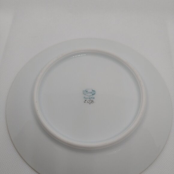 VTG Thomas Bavaria J.O'B. Decorative Small Plate -Blue w/Gold Trim - Lusterware - Picture 13 of 13